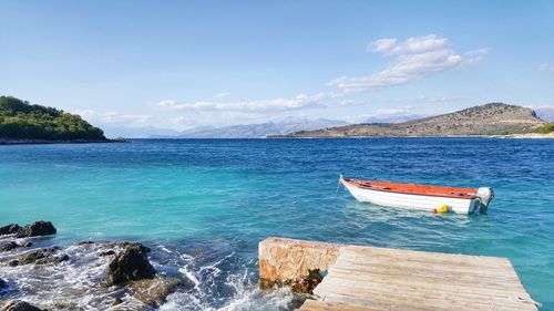 Scenic view of sea against sky