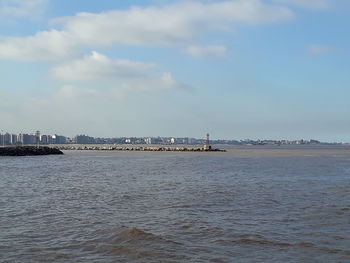 Scenic view of sea against sky