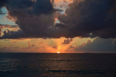 Sunset over sea