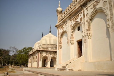 Low angle view of historical building against sky