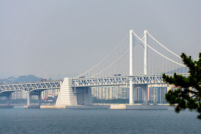 The gwangandaegyo or gwangan bridge is a suspension bridge on july 20, 2017 in busan, south korea.