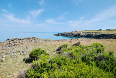 Scenic view of sea against sky