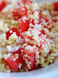 Close-up of dessert in plate