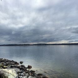 Scenic view of sea against sky