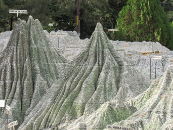 Panoramic view of cemetery