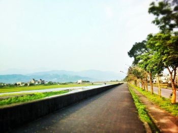 Road passing through landscape