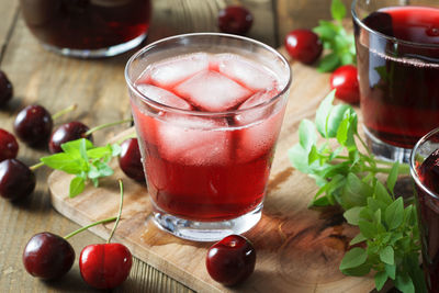 Close-up of drink on table