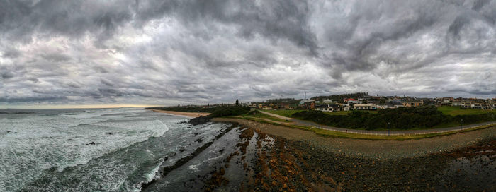 Panoramic view of sea against sky