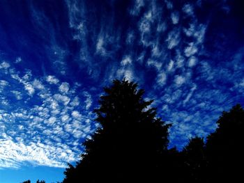 Low angle view of cloudy sky