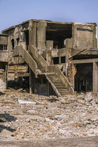 Abandoned buildings against sky