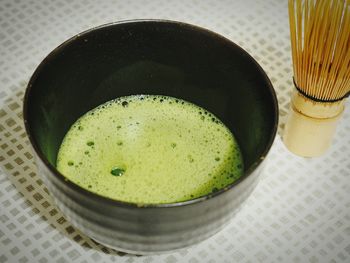 Close-up of food on table