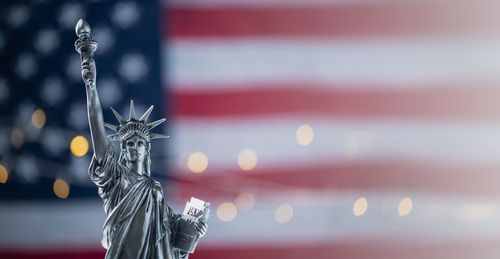 Close-up of christmas statue