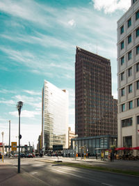 Modern office buildings at potsdamer platz