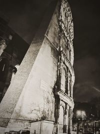 Low angle view of built structure against the sky