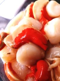 Close-up of strawberries in plate