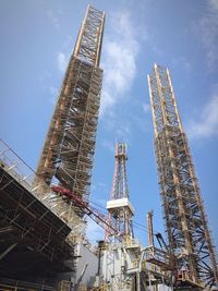 Low angle view of eiffel tower