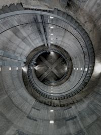 Low angle view of spiral staircase