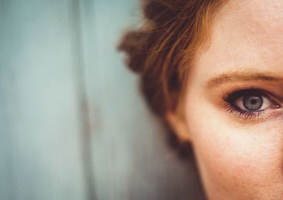 Close-up portrait of woman