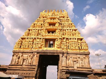 Low angle view of a temple