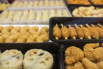 High angle view of food for sale in store