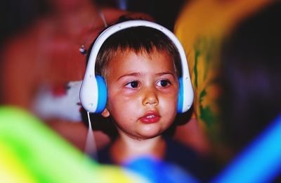 Close-up portrait of boy
