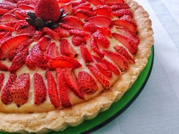 Close-up of dessert on table