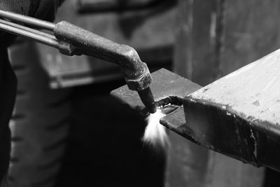 Close-up of rusty chain