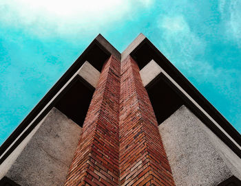 Low angle view of building against sky