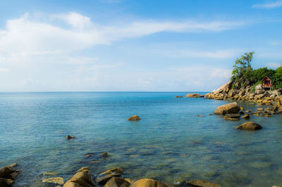 Scenic view of sea against sky