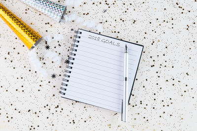 Directly above shot of books on paper