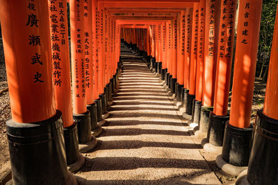 Row of temple