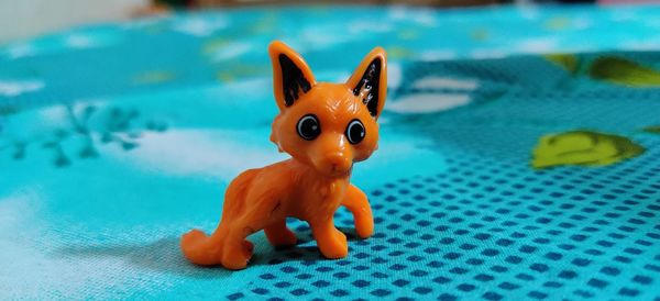 Close-up of stuffed toy in swimming pool