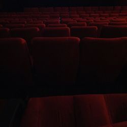 Empty seats in the dark