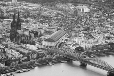 High angle view of cityscape