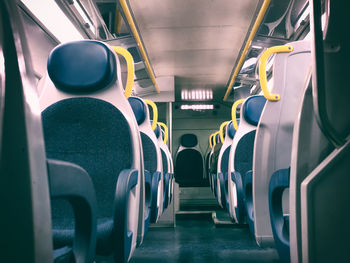 Interior of train