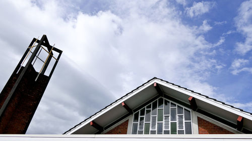 Low angle view of building against sky