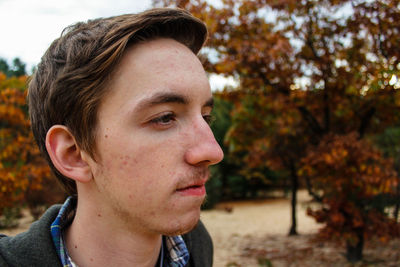 Close-up portrait of man