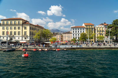 Boats in sea
