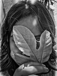 Close-up portrait of girl