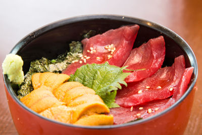 Close-up of food in bowl