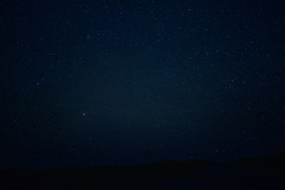 Low angle view of stars in sky at night