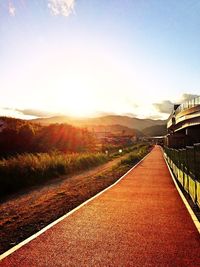 Road passing through landscape