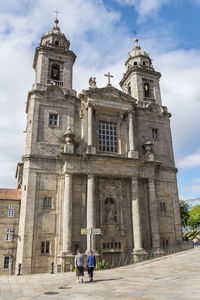 Low angle view of historic building against sky