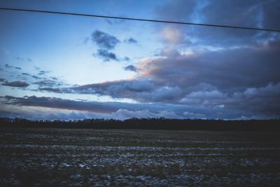 Scenic view of sunset sky