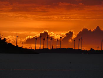 Scenic view of sunset