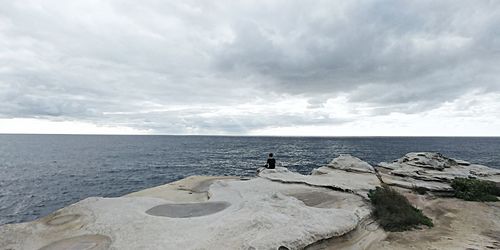 Scenic view of sea against sky