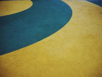 High angle view of playground