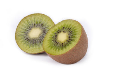 Close-up of fruits against white background