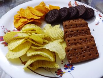 Close-up of food in plate