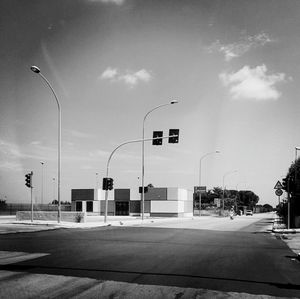 City street against sky